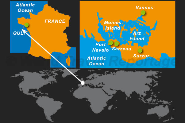 Where is the wide Gulf of Morbihan Where is the wide Gulf of Morbihan