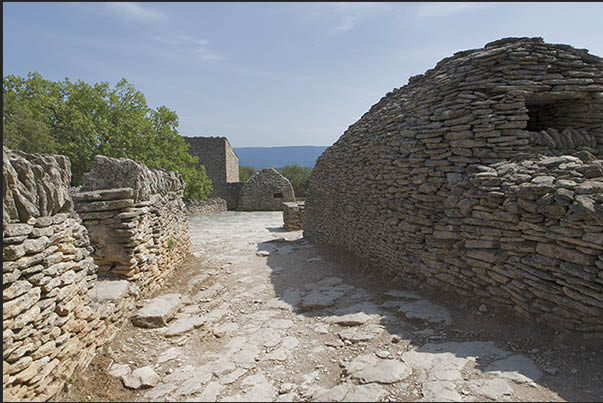 Les Bories is an ancient shepherd village built with overlapping stones without the use of cement mortar Les Bories is an ancient shepherd village built with overlapping stones without the use of cement mortar