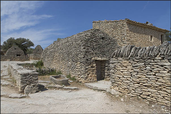 Les Bories is an ancient shepherd village built with overlapping stones without the use of cement mortar Les Bories is an ancient shepherd village built with overlapping stones without the use of cement mortar