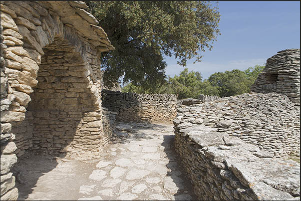Les Bories is an ancient shepherd village built with overlapping stones without the use of cement mortar Les Bories is an ancient shepherd village built with overlapping stones without the use of cement mortar