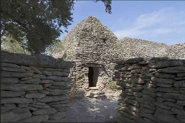 The houses have a single entrance and small windows to shelter from the cold of winter and keep the rooms cool in summer