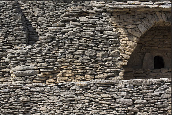 The houses have a single entrance and small windows to shelter from the cold of winter and keep the rooms cool in summer