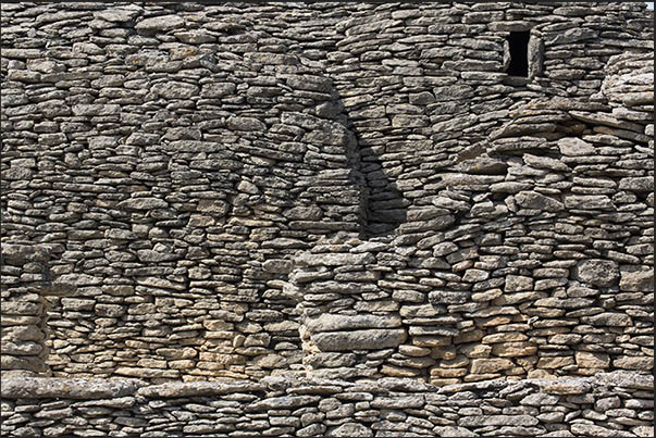 The village of Les Bories is one of the few examples of rural architecture that uses only overlapping stones