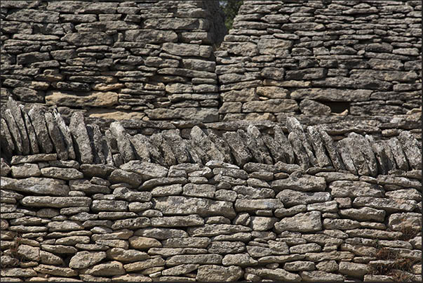 The village of Les Bories is one of the few examples of rural architecture that uses only overlapping stones