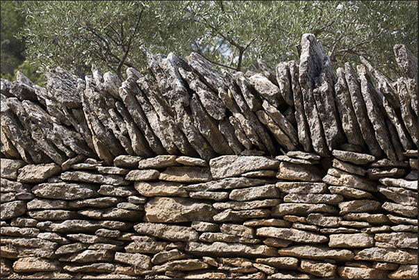 The village of Les Bories is one of the few examples of rural architecture that uses only overlapping stones