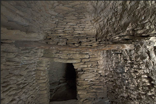 Inside the houses it is noted that the ceiling is also entirely of stone