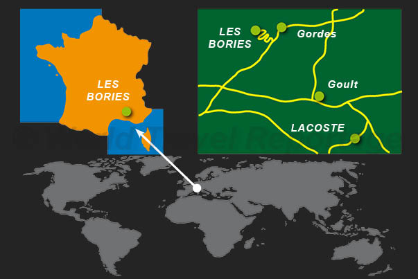 Where is Les Bories village Where is Les Bories village