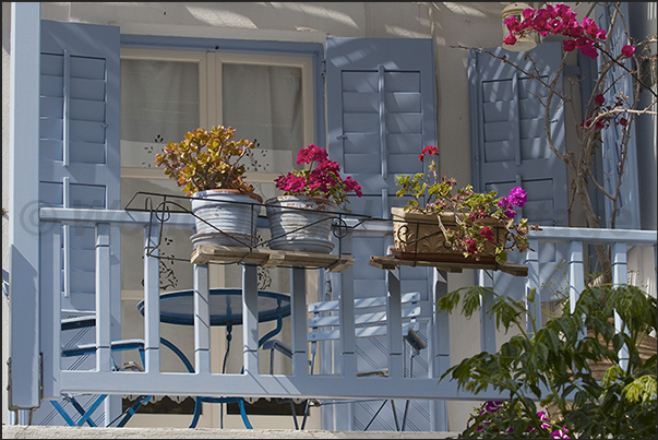 Katapola simple village but very colorful architectures