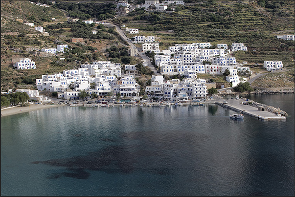 Aegiali village, second port of the island Aegiali village, second port of the island