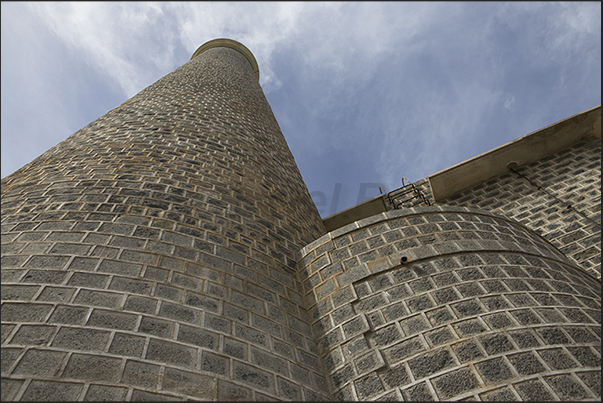 The thick stone walls of Sanganeb lighthouse The thick stone walls of Sanganeb lighthouse