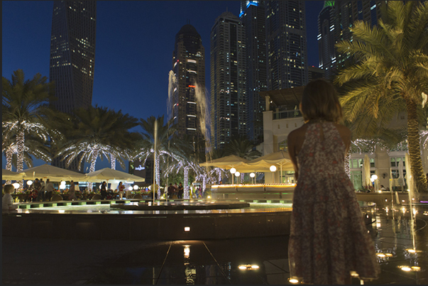 The skyscrapers that overlook the Marina