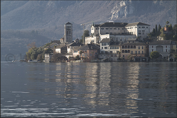 Orta lake, San Giulio island Orta lake, San Giulio island