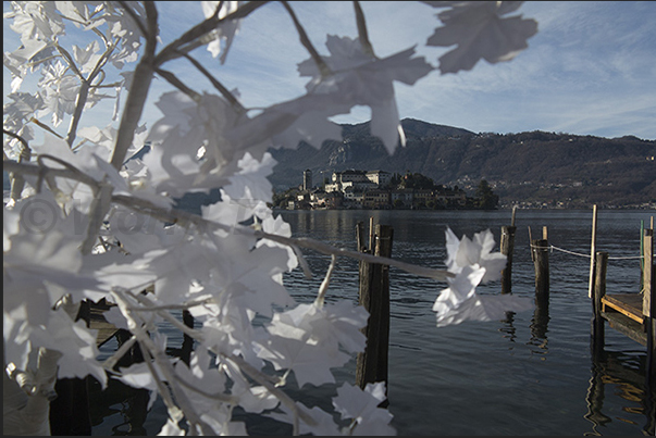 Orta lake, San Giulio island Orta lake, San Giulio island