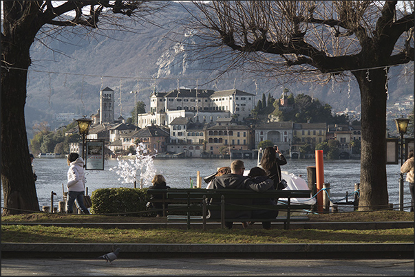 Orta lake, San Giulio island Orta lake, San Giulio island