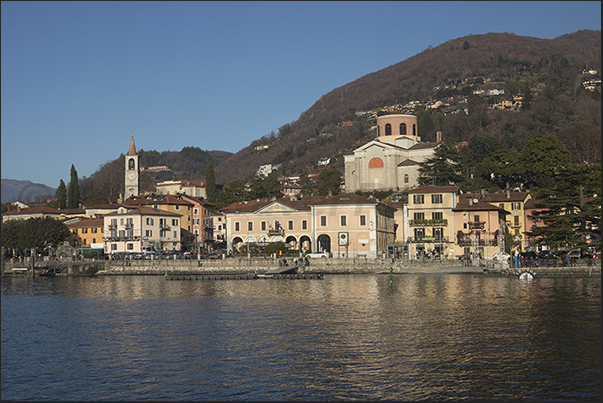 Laveno town on the eastern coast of Maggiore Lake Laveno town on the eastern coast of Maggiore Lake