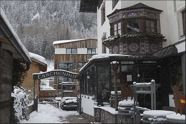 Ancient and modern together in the town of Saint Anton Ancient and modern together in the town of Saint Anton