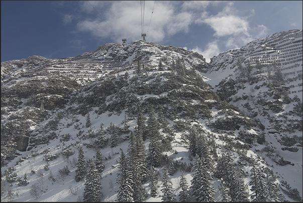 Cable car from Lech to Mount Rufikopf (2362 m)