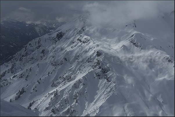 Descended towards the valley floor in Saint Christoph