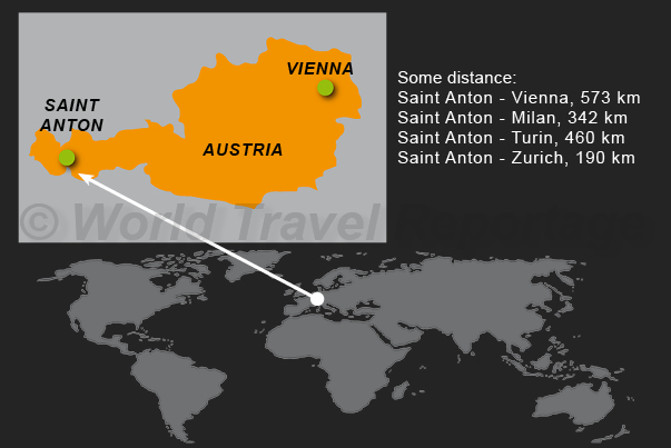 Where is Saint Anton and Alberg ski area Where is Saint Anton and Alberg ski area