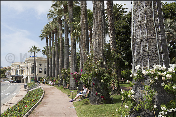 The promenade of the Casino of Beaulieu