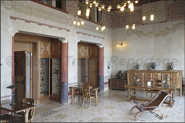 Villa Kérylos, Created in the early 1900s in style of ancient Greek villa on Delos island. Open to the public Villa Kérylos, Created in the early 1900s in style of ancient Greek villa on Delos island. Open to the public