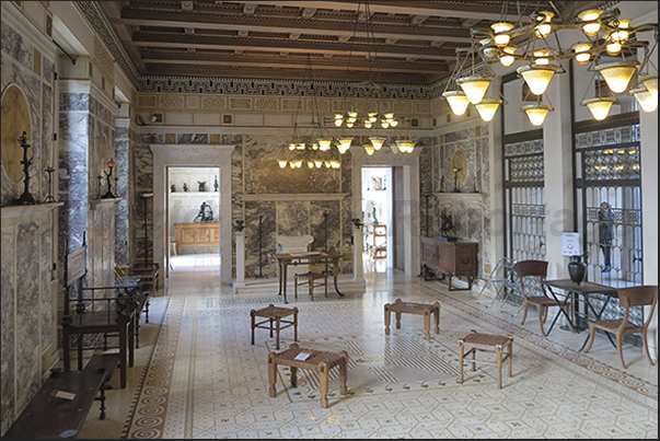 Villa Kérylos, Created in the early 1900s in style of ancient Greek villa on Delos island. Open to the public Villa Kérylos, Created in the early 1900s in style of ancient Greek villa on Delos island. Open to the public