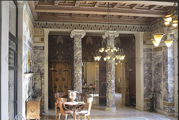 Villa Kérylos, Created in the early 1900s in style of ancient Greek villa on Delos island. Open to the public Villa Kérylos, Created in the early 1900s in style of ancient Greek villa on Delos island. Open to the public