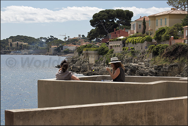 Coastal path that from Beaulieu goes towards Saint Jean Cap Ferrat