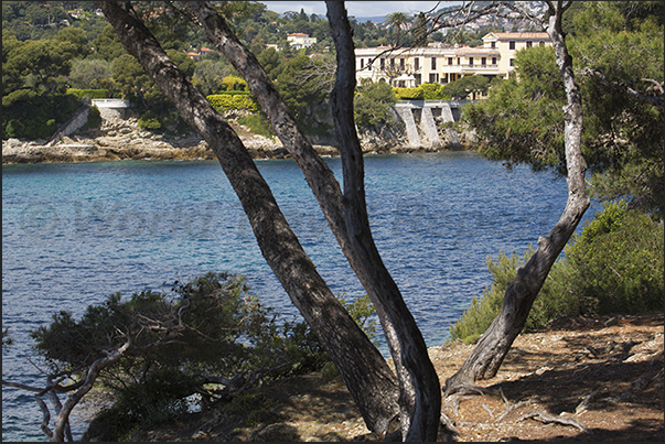 Coastal path that from the village of Saint Jean runs along the Cap Ferrat peninsula