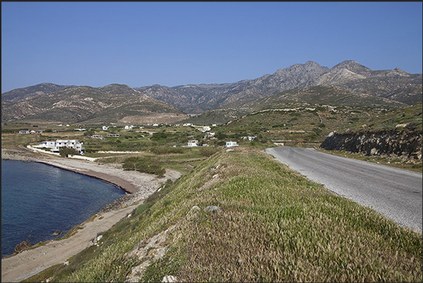 Along the northwest coast near Naxos town Along the northwest coast near Naxos town