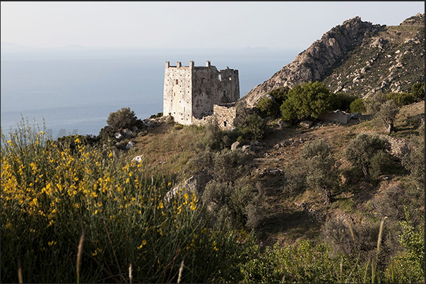 Ruins of ancient Venetian castles along the north west coast Ruins of ancient Venetian castles along the north west coast