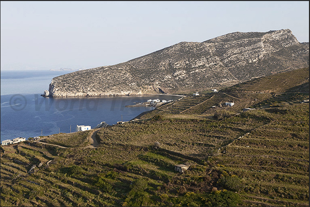 Houses of farmers, herders of sheep and goats along the north west coast