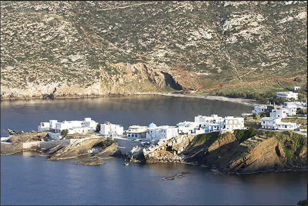 Lower part of the village of Apollonia on the northern tip of the island Lower part of the village of Apollonia on the northern tip of the island