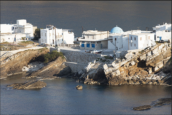 Lower part of the village of Apollonia on the northern tip of the island