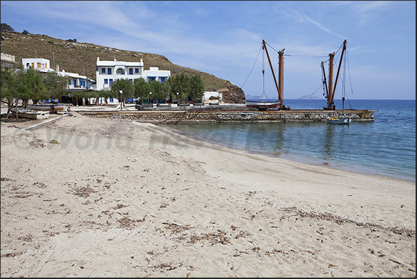 Moutsouna Bay mining port (east coast) now only a reminder of ancient times