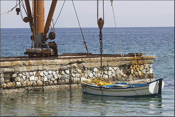 Moutsouna Bay mining port (east coast) now only a reminder of ancient times