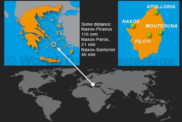 The island of Naxos The island of Naxos