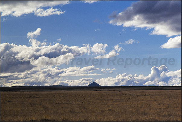 The plateau of Meseta del Bombon near the mining town of Huaylay