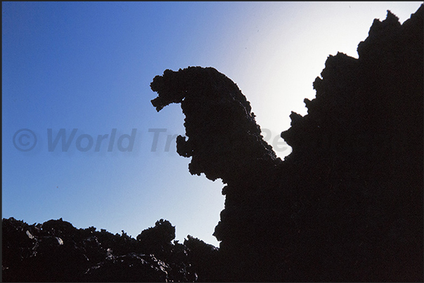 The lava produced by the last eruption of Pico Viejo (3.131 m) in 1798, the oldest volcano on the island