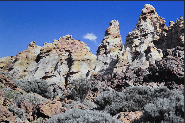 The lava produced by the last eruption of Pico Viejo (3.131 m) in 1798, the oldest volcano on the island