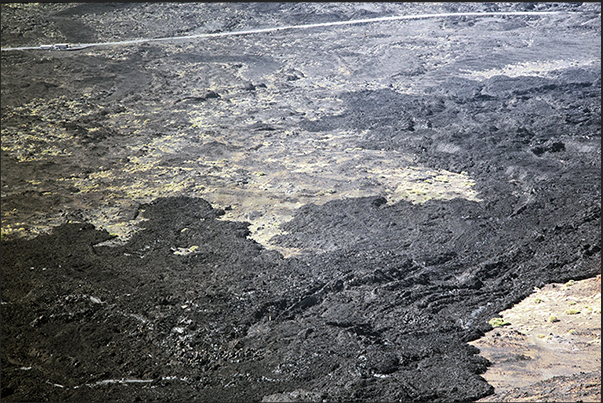 Lava in the great depression of Llano de Ucanca Lava in the great depression of Llano de Ucanca