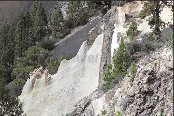 The sedimentary rocks of Paisaje Lunar (lunar landscape) eroded by wind and water