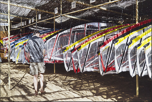 Along the south-east coast near Playa de Jandia there are numerous rental centers for wind and kite surf equipment Along the south-east coast near Playa de Jandia there are numerous rental centers for wind and kite surf equipment
