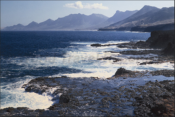 The wild and rocky west coast of the island The wild and rocky west coast of the island