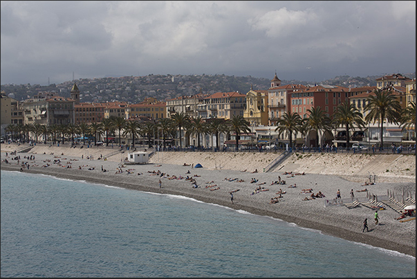 The historic old town of Nice on the Quai des Etats Unis waterfront The historic old town of Nice on the Quai des Etats Unis waterfront