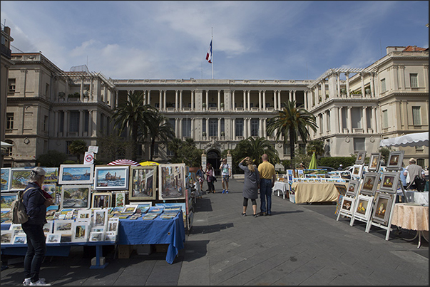 Place Charles Félix one of the main squares in the historic center of Nice