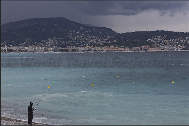 The Gulf of Nice and the promenade of the biggest city on the French Riviera The Gulf of Nice and the promenade of the biggest city on the French Riviera