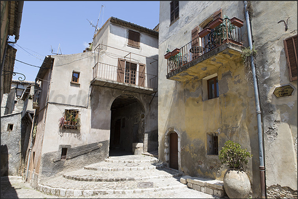 Narrow alleys connect the small streets of the village creating a maze of passages