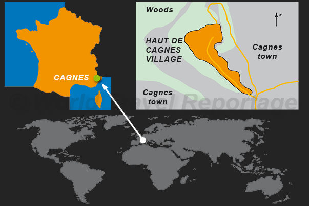 Where is Haut de Cagnes village Where is Haut de Cagnes village