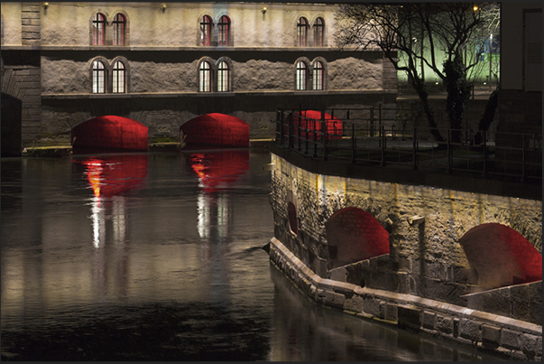 At Christmas, lights and colors decorate the ancient neighborhoods, bridges and canals running through Strasbourg